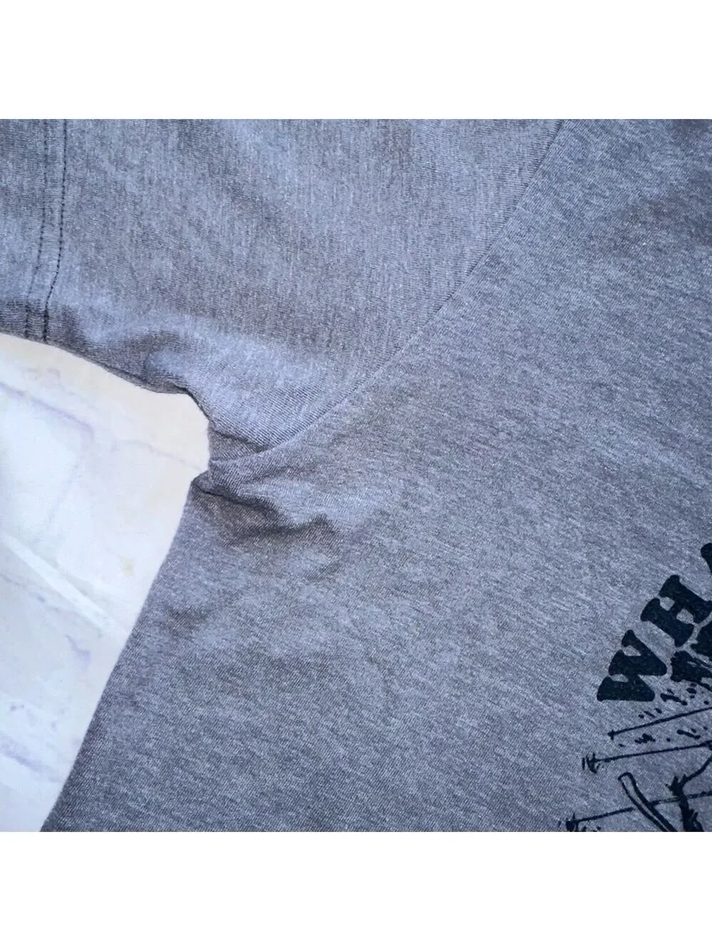 EUC Men’s Medium The North Face Slim Fit Gray Camping Graphic TShirt